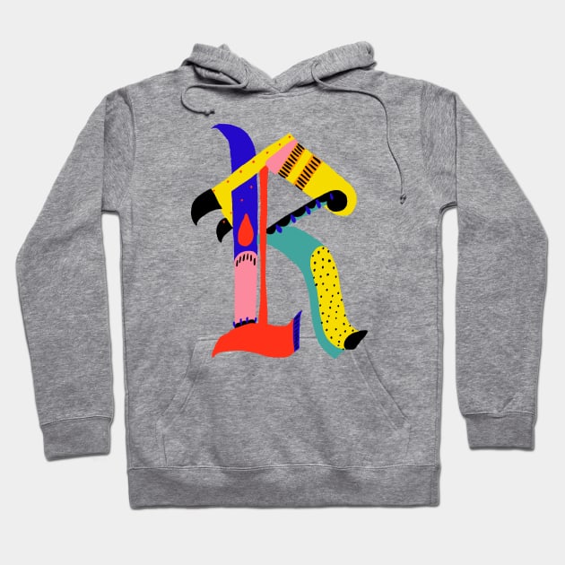 R Letter Hoodie by ezrawsmith